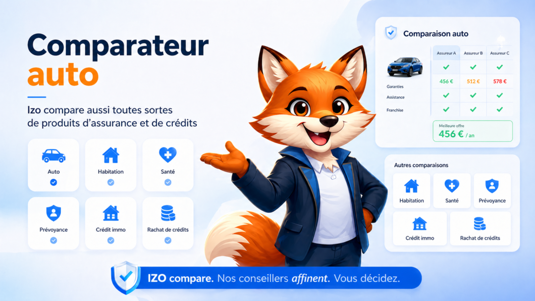 IZO le renard comparateur assurance auto habitation mutuelle prévoyance crédit immobilier Montpellier Hérault — Izor courtier indépendant ORIAS 14004791