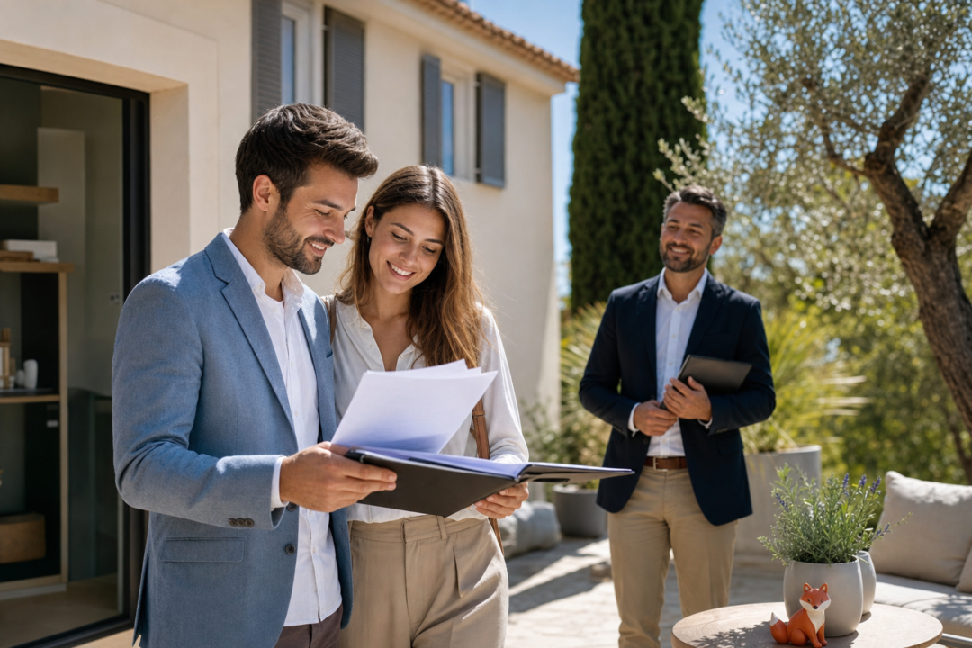 Assurance emprunteur Clapiers : prêt immobilier et loi Lemoine — illustration métier réaliste avec IZO discret