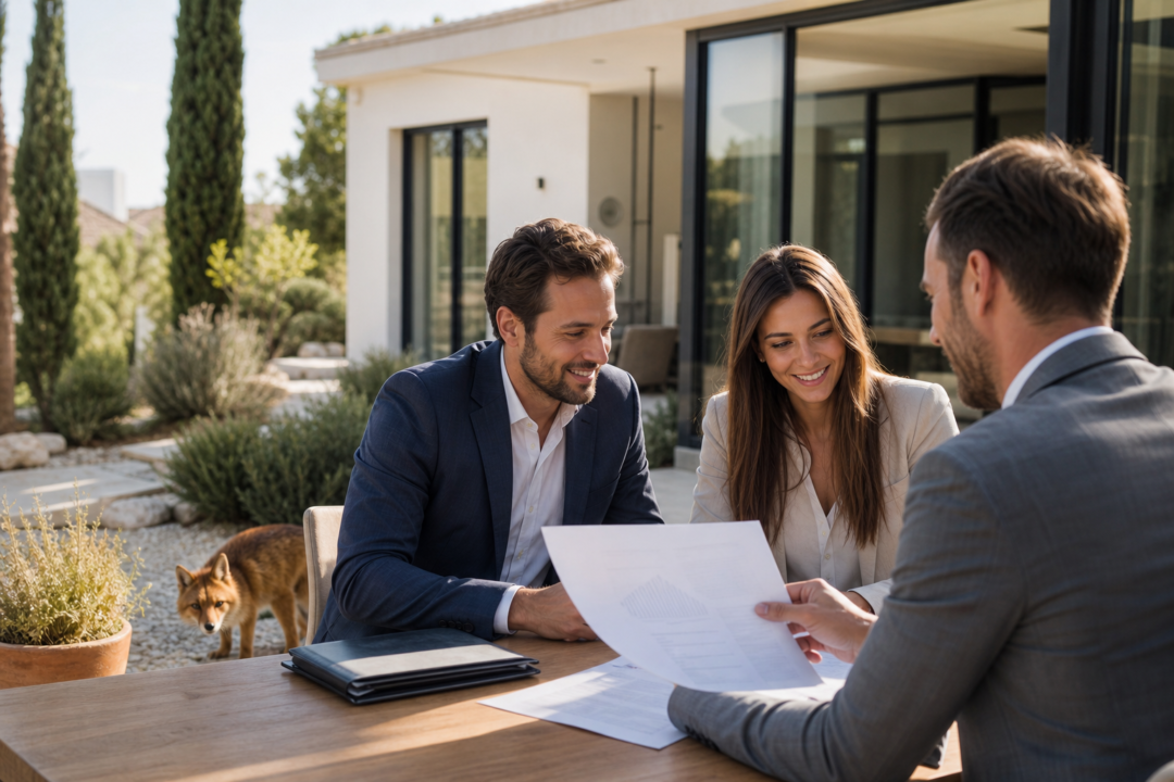Assurance emprunteur Jacou : prêt immobilier et loi Lemoine — illustration métier réaliste avec IZO discret