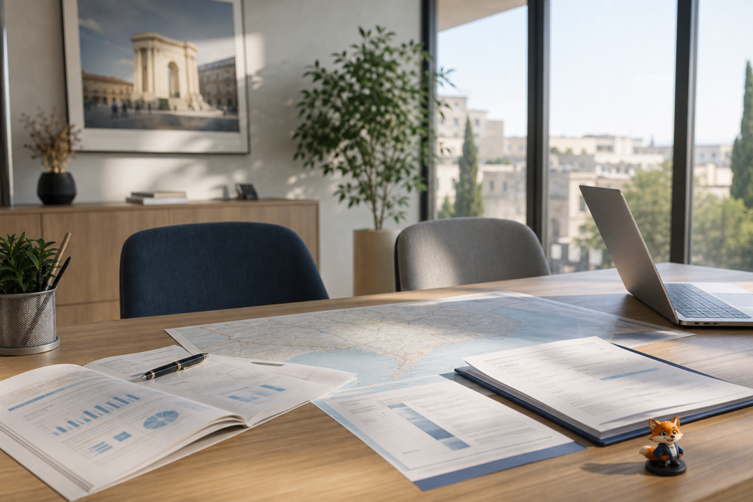 Courtier en assurances et crédits dans l’Hérault avec présence discrète d’IZO, agent virtuel d’Izor