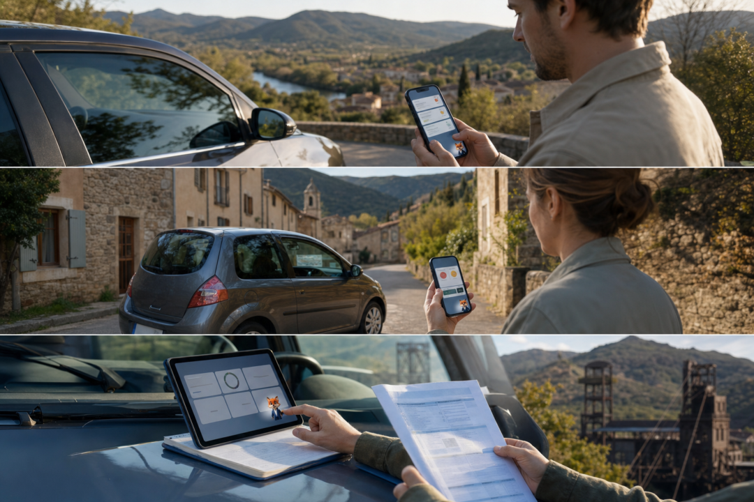 IZO, agent virtuel d’Izor, accompagne une demande d’assurance auto à Lunas