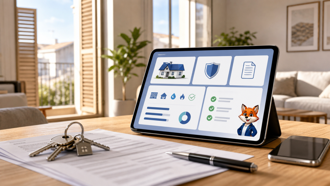 IZO accompagne la comparaison d’assurance habitation avec Izor, image réaliste avec présence discrète d’IZO