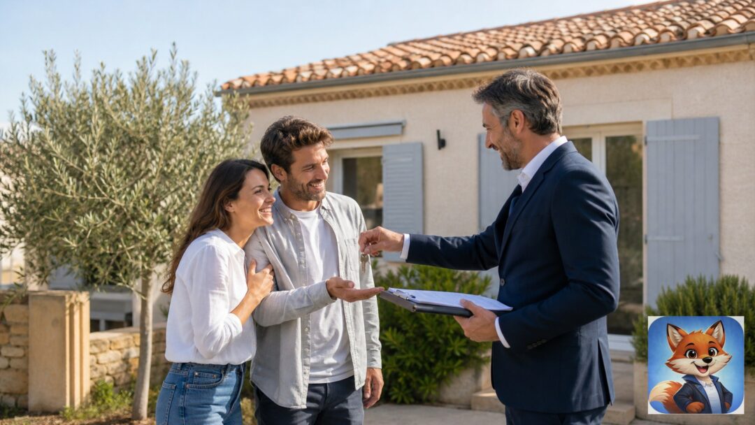 Assurance habitation Valros | Izor — Hérault : scène réaliste en France avec humains visibles et IZO discret