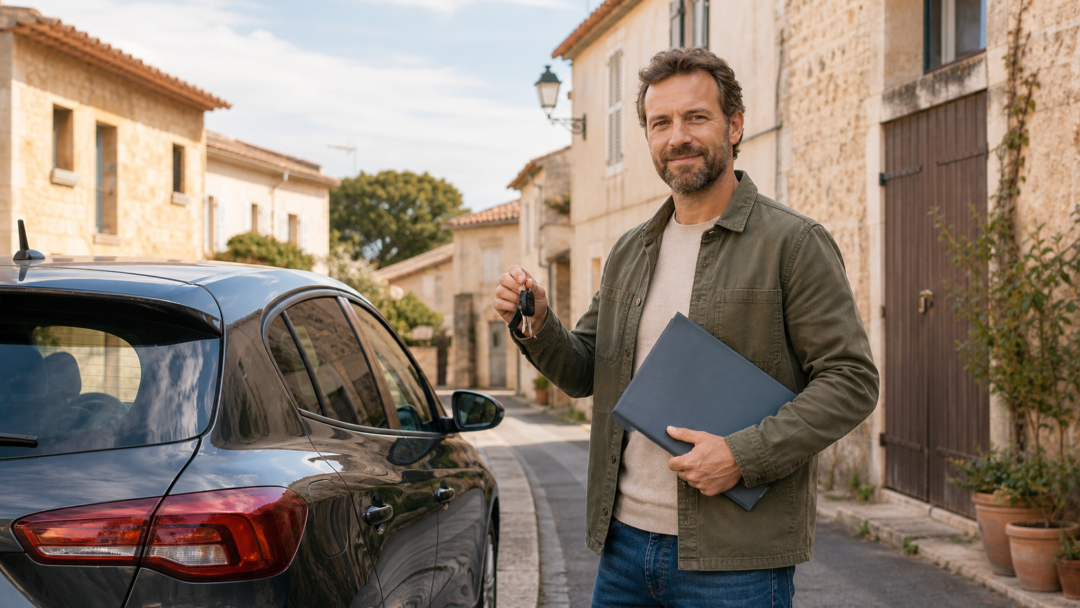Voiture et dossier pour une assurance auto provisoire à Boujan-sur-Libron