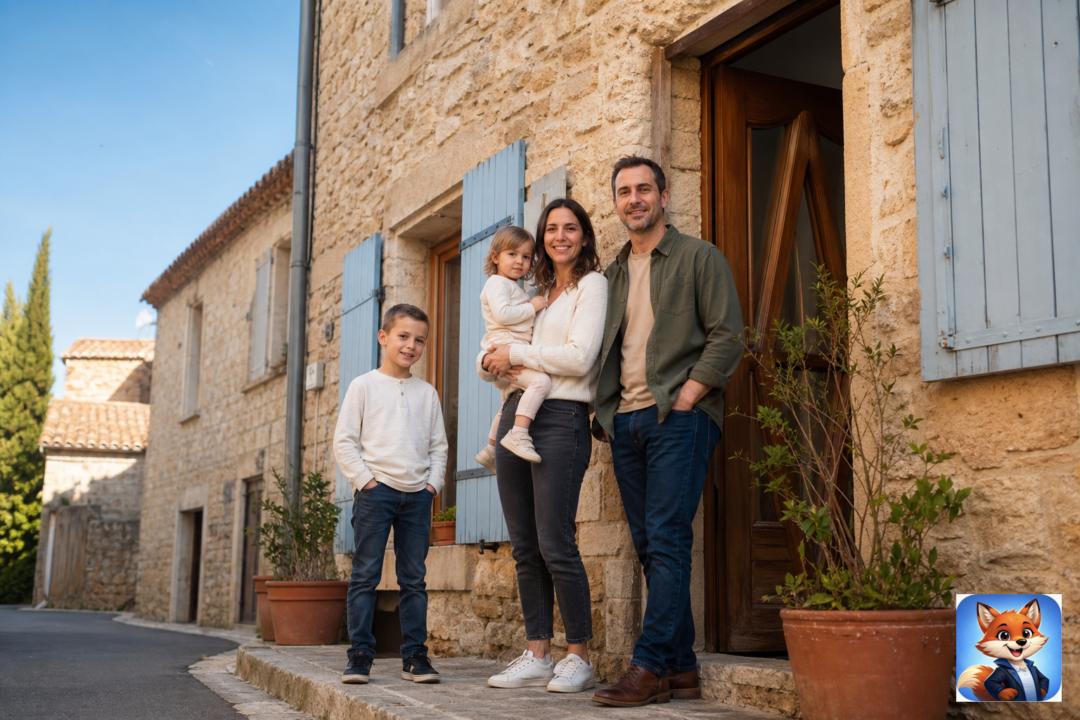 Assurance habitation Félines-Minervois : scène réaliste avec humains visibles en contexte Hérault, IZO officiel discret
