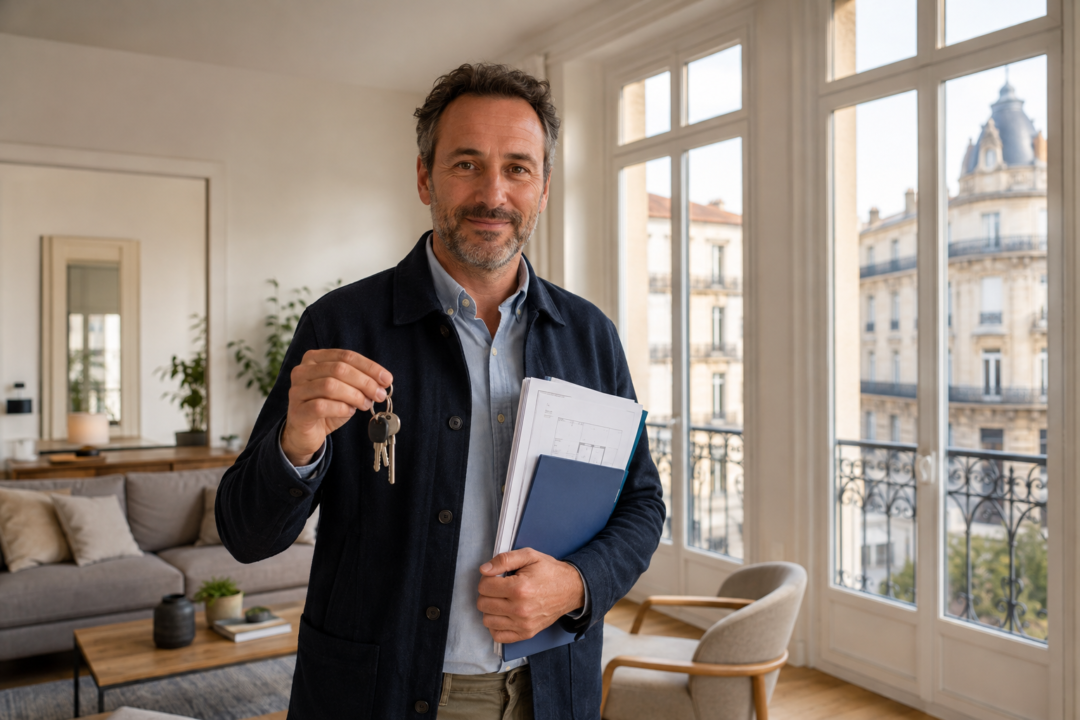 Propriétaire bailleur à Montpellier avec clés et documents pour une assurance PNO